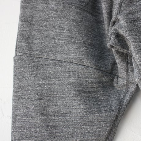 **新色ネイビー追加入荷**　homspun ホームスパン　裏パイル度詰ギャザーパンツ　#ネイビー、ブラック、TOP杢チャコール