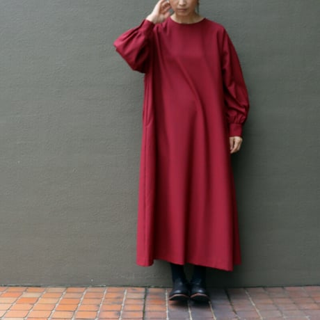 atelier naruse アトリエナルセ　テックウール ロングワンピース｜tech wool long one-piece