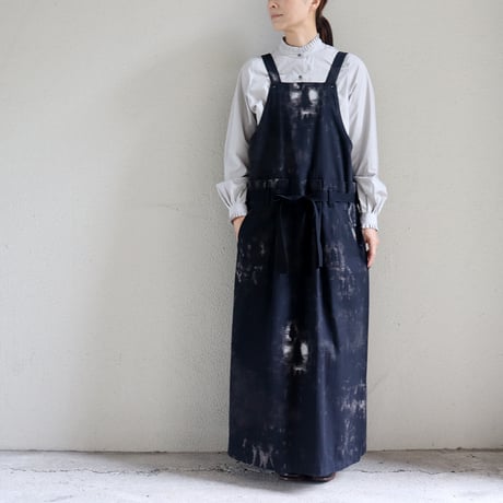 ASEEDONCLOUD アシードンクラウド　Fog forest denim Sankayo apron dress #black