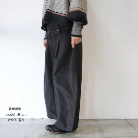 ASEEDONCLOUD アシードンクラウド　Fieldstone moleskin Forest carpenter’s trousers #ブラック　【送料無料】