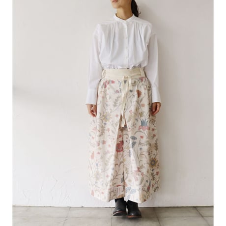 ASEEDONCLOUD アシードンクラウド　Antique flower print Memento culottes #ナチュラル　【送料無料】