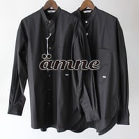 amne アンヌ　ドライピマクラシックシャツ　#ブラック　【送料無料】