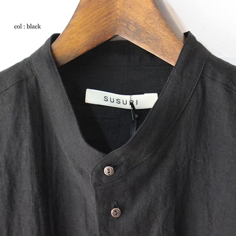 SUSURI ススリ　ハルシャツ　＃off white , black　【送料無料】