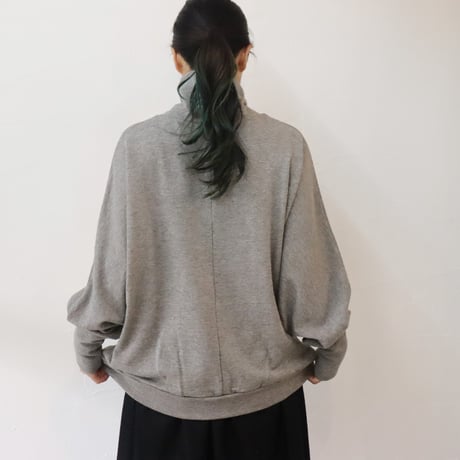 **再入荷** LinenYa リネンヤ　ヤク混ハイネックプルオーバー　#チャコール、グレー、オートミール