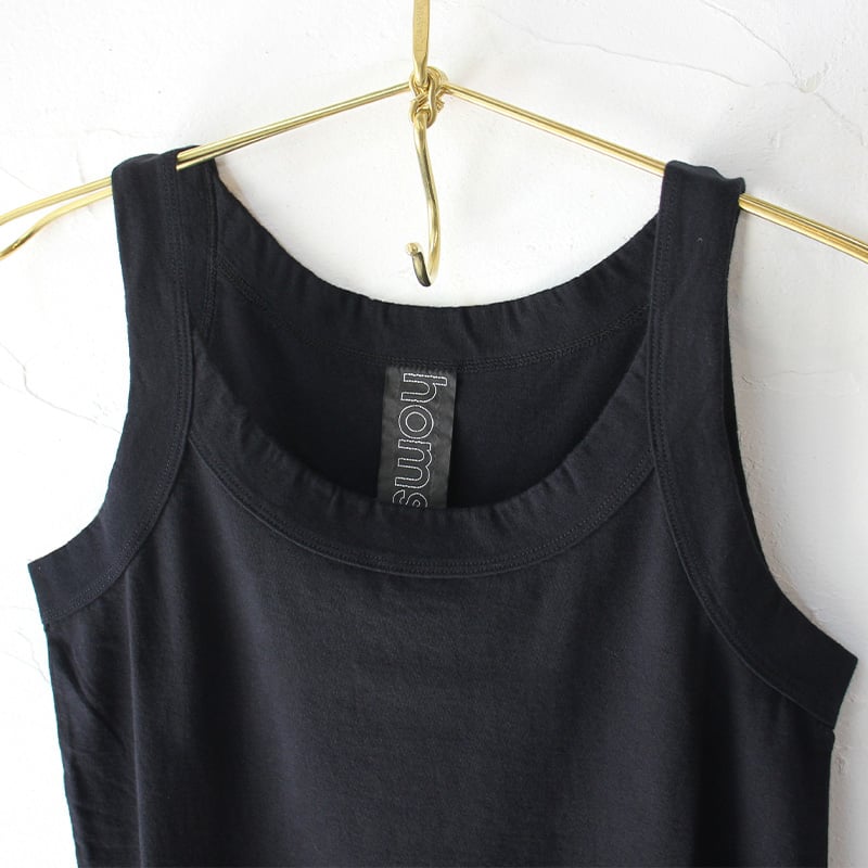 homspun ホームスパン　バルキーシーチングキャミソール　#ブラック homspun ホームスパン バルキーシーチングウエストゴムパンツ
