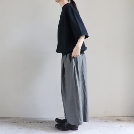 atelier naruse アトリエナルセ　コットンガウチョパンツ　cotton gaucho pants　#キャメル、チャコール　【送料無料】