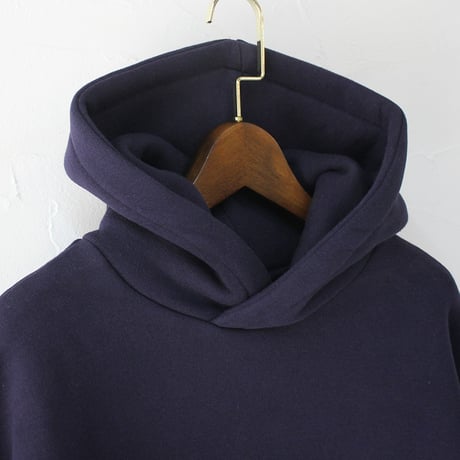 **再入荷** LinenYa リネンヤ　裏起毛コットンパーカー　#ネイビー　【送料無料】