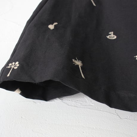 atelier naruse アトリエナルセ　コットンリネンカットインポケットスカート～nohara～cotton linen cut-in pocket skirt　【送料無料】