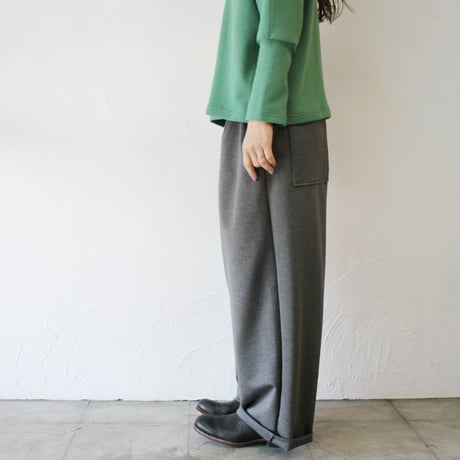 ARTE POVERA アルテポーヴェラ　ポルテックスポンチ2タックワイドパンツ　#ダークグレー
