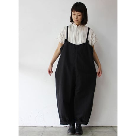 ASEEDONCLOUD アシードンクラウド　plants on cloud stripe working blouse #オフ白　【送料無料】