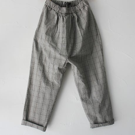 **サイズ欠け再入荷** TRAVAIL MANUEL トラバイユマニュアル　C/Lチェックワッシャーフルサドルパンツ　【送料無料】