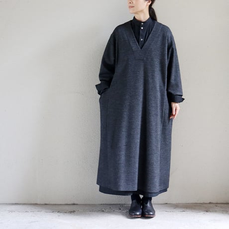 atelier naruse アトリエナルセ　wool jersey one-piece　ウールジャージーワンピース　【送料無料】