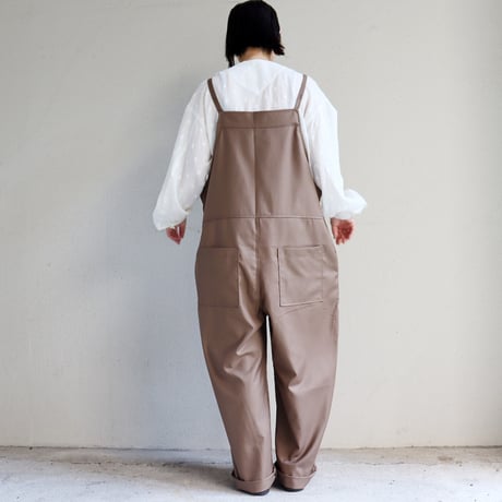 maomade マオメイド　T/Rサロペット　#カーキブラウン、ブラック