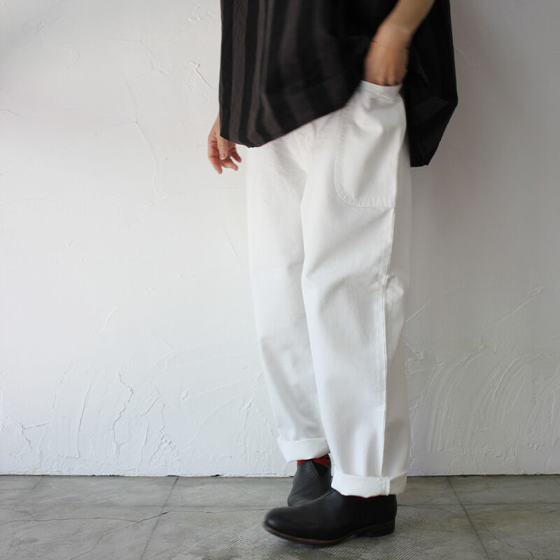 アトリエナルセ atelier naruse コットンデニムバルーンパンツ38-