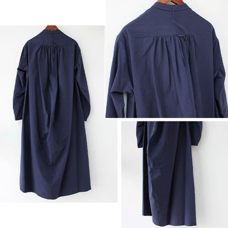 SUSURI ススリ　ヘムレンシャツワンピース  #jacaranda purple , predawn blue 【送料無料】