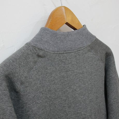 atelier naruse アトリエナルセ　freece cotton mock neck sweat　コットン裏毛モックネックスウェット　#杢グレイ　【送料無料】
