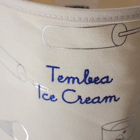 TEMBEA テンベア　BAGUETTE TOTE SMALL PRINT　#ICE+刺繍【送料無料】