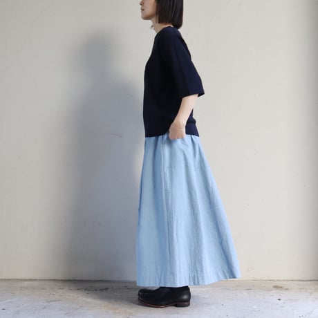 **またまた再入荷** Linenya リネンヤ　高密度コットンタックスカート