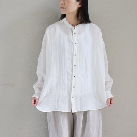 SUSURI ススリ　ハルシャツ　＃off white , black　【送料無料】