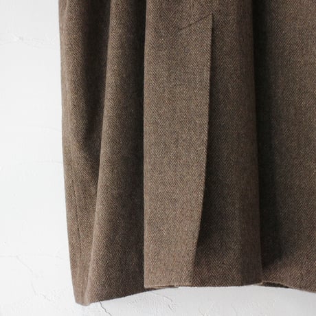 atelier naruse アトリエナルセ　wool linen tweed stand collar coat　ウールリネンツイードスタンドカラーコート