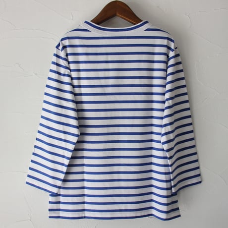 atelier naruse アトリエナルセ　コットンボーダーカットソー（長袖）　cotton border cut&sewn ～+homme～