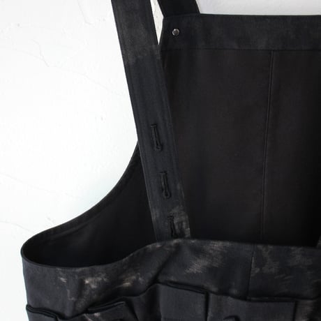 ASEEDONCLOUD アシードンクラウド　Fog forest denim Sankayo apron dress #black