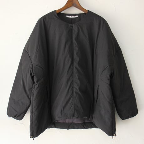 **またまたまた再入荷** LILOU + LILY リルアンドリリー　NO COLLAR DAWN JAKET　ノーカラーダウンジャケット　#ブラック、モカブラウン