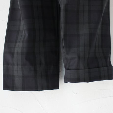 TRAVAIL MANUEL トラバイユマニュアル　T/Cチェックノームパンツ　#ブラックウォッチ