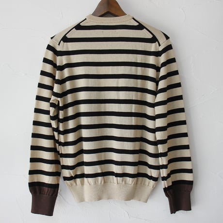 atelier naruse アトリエナルセ　cotton wool boarder knit コットンウールボーダーニット