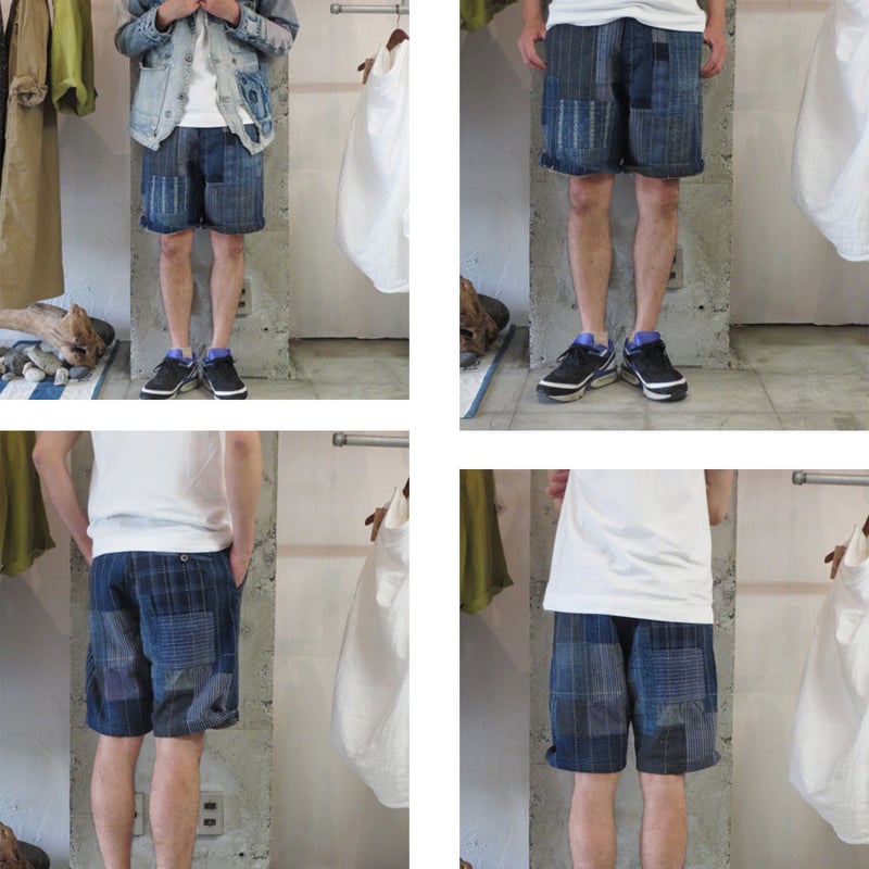 専用❇FUNSET OF ART ファンセットオブアート 刺し子 ショートパンツ FUNSET OF ART ファンセットオブアート TANZEN刺し子ハリー