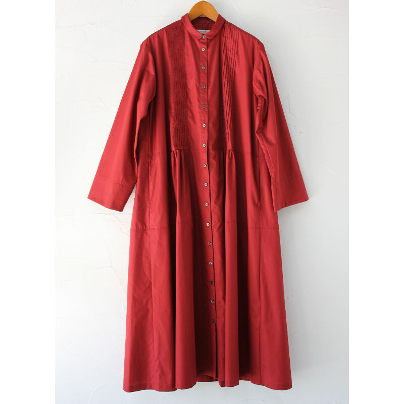 SUSURI ススリ　セーズシャツドレス　#rouge 【送料無料】