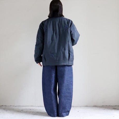 ASEEDONCLOUD アシードンクラウド　Sankayo embroidery quilt jacket #navy