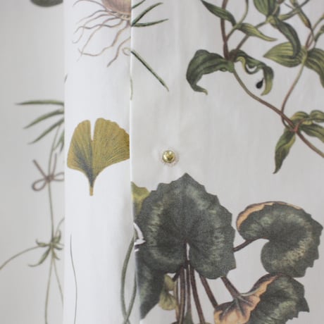 ASEEDONCLOUD アシードンクラウド　Tea garden flower print Standard shirt #off white 【送料無料】
