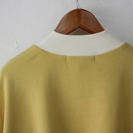 amne アンヌ　フレンチテリーVモックプルオーバー FRENCH TERRY v_mock  #イエロー、ネイビー　【送料無料】