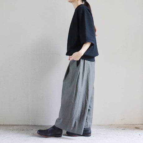 atelier naruse アトリエナルセ　コットンガウチョパンツ　cotton gaucho pants　#キャメル、チャコール　【送料無料】