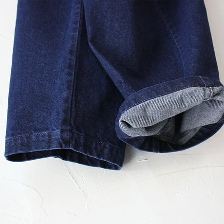 TRAVAIL MANUEL トラバイユマニュアル　オープンエンドデニムバームパンツ　#INDIGO　【送料無料】