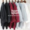**再入荷** homspun ホームスパン　40/2天竺6分袖プルオーバー　#サラシ、アイスブルー、グレープ、ブラック、キナリ