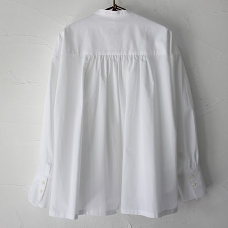 atelier naruse アトリエナルセ　コットン ~トーマスメイソン~ バンドカラーシャツ｜cotton ~THOMAS MASON~ band-collar shirt