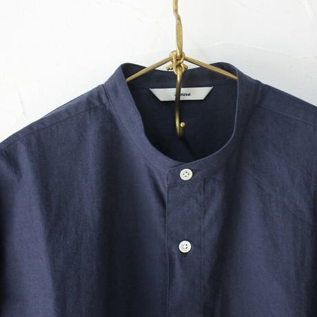 amne アンヌ CHAMBRAY covered shirts シャンブレーカバーシャツ　#INK　【送料無料】