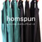 homspun ホームスパン　C/Lマットラップワンピース　#グリーン、ブラック　【送料無料】