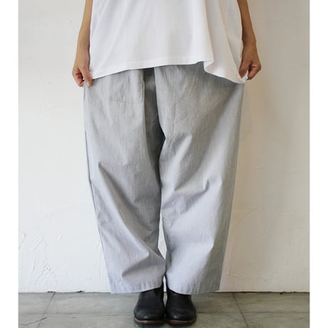 **再入荷** LinenYa リネンヤ　コードレーンワンタックパンツ　#ブルー、グレー　【送料無料】