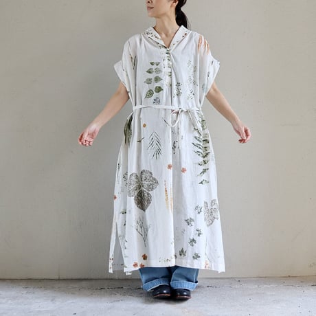 ASEEDONCLOUD アシードンクラウド plant memories print assimilate plants dress  #off white