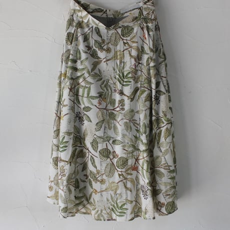ASEEDONCLOUD アシードンクラウド oykotoen print safari flare skirt　♯オフ　【送料無料】