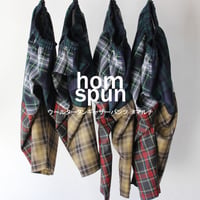 homspun ホームスパン　ウールタータンギャザーパンツ　#マルチ　【送料無料】