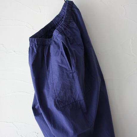 **再入荷**　homspun ホームスパン　バルキーシーチング薄手ギャザーパンツ　#ブルー、グレー、ピンク