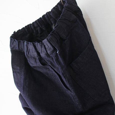 TRAVAIL MANUEL トラバイユマニュアル　コットンリネンデニムユニティパンツ　#インディゴ