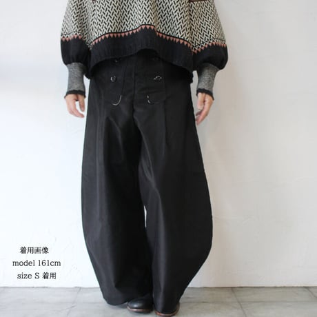 ASEEDONCLOUD アシードンクラウド　Fieldstone moleskin Forest carpenter’s trousers #ブラック　【送料無料】