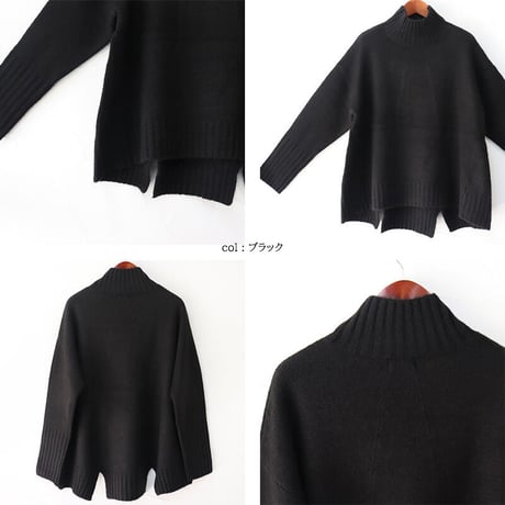 maomade マオメイド　NEWヤクフィールハイネックニット　#オフベージュ、グレージュ、オレンジ、ブラック　【送料無料】