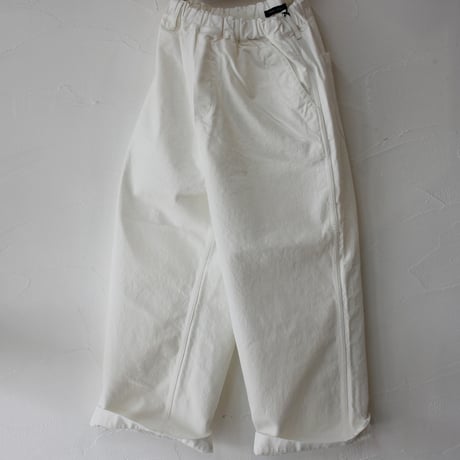 TRAVAIL MANUEL トラバイユマニュアル　ムラ糸デニムノーティカルパンツ　#オフ白、インディゴ