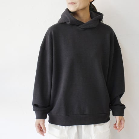 **またまた再入荷** LinenYa リネンヤ　裏毛コットンパーカー　#スミクロ、ライトグレー、オートミール、ブラック　【送料無料】